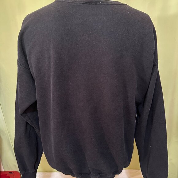 Thrasher Japanese Spellout Black Crewneck Sweater Size Medium Cotton Polyester - Picture 2 of 4